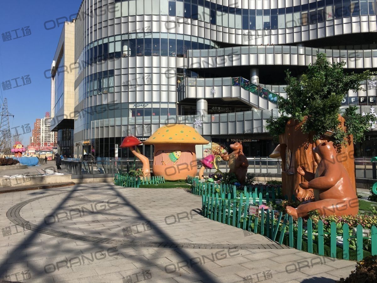 北京金隅嘉品mall-室外西南角圆形广场2