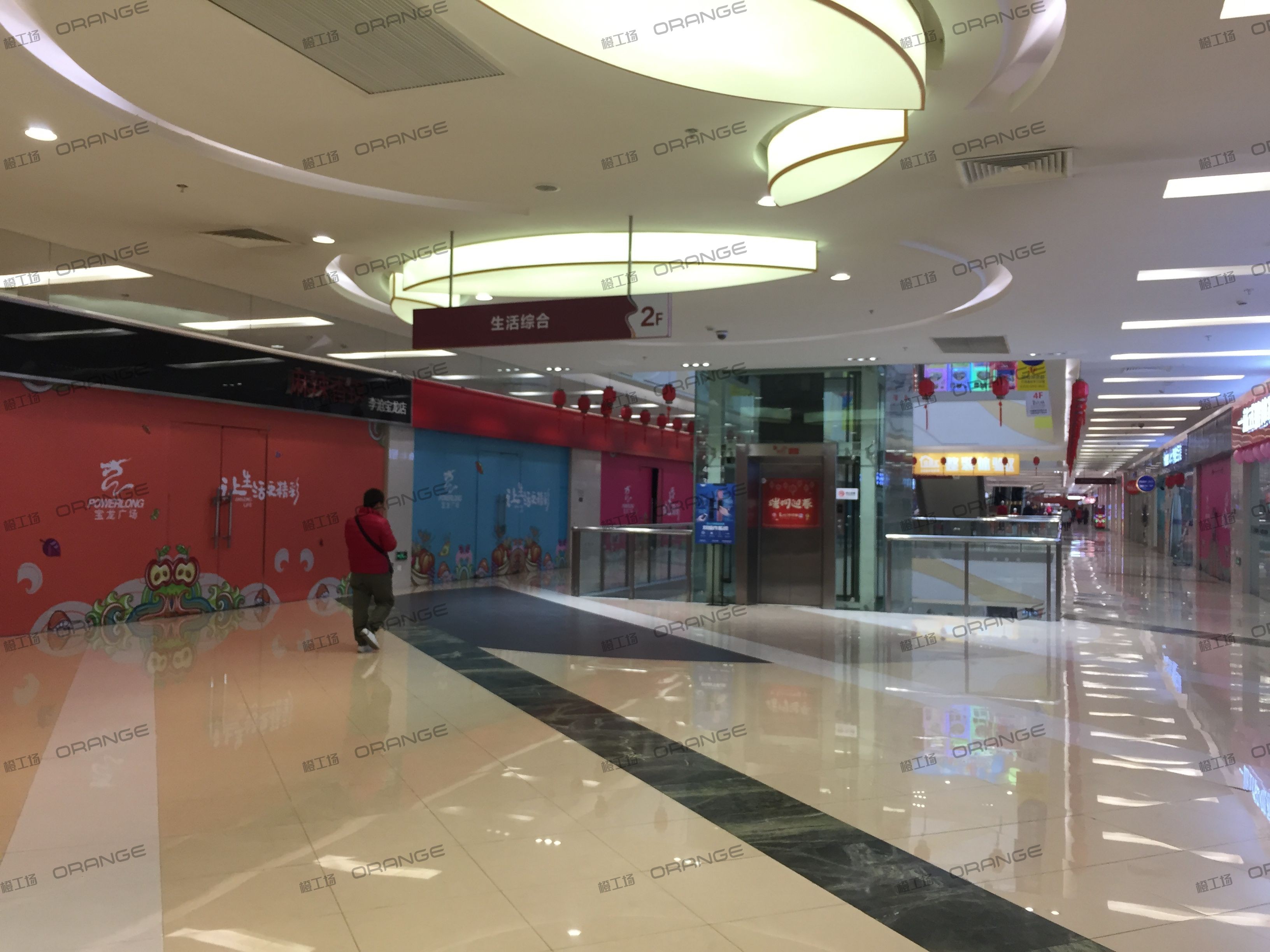 青岛宝龙城市广场（李沧店）-室内二层东部直梯东长廊3