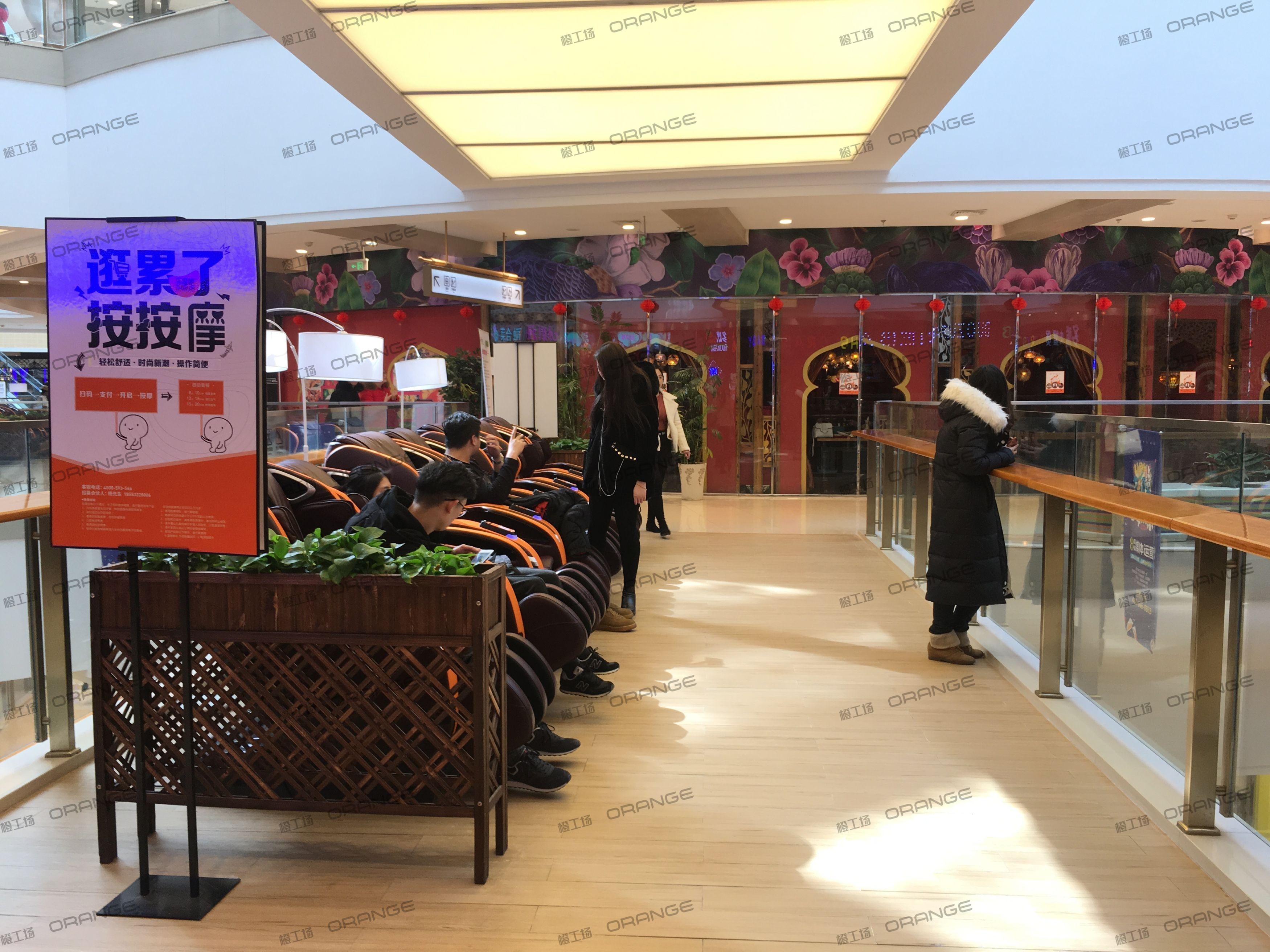 烟台大悦城-室内五层K05直梯北环廊间走廊4