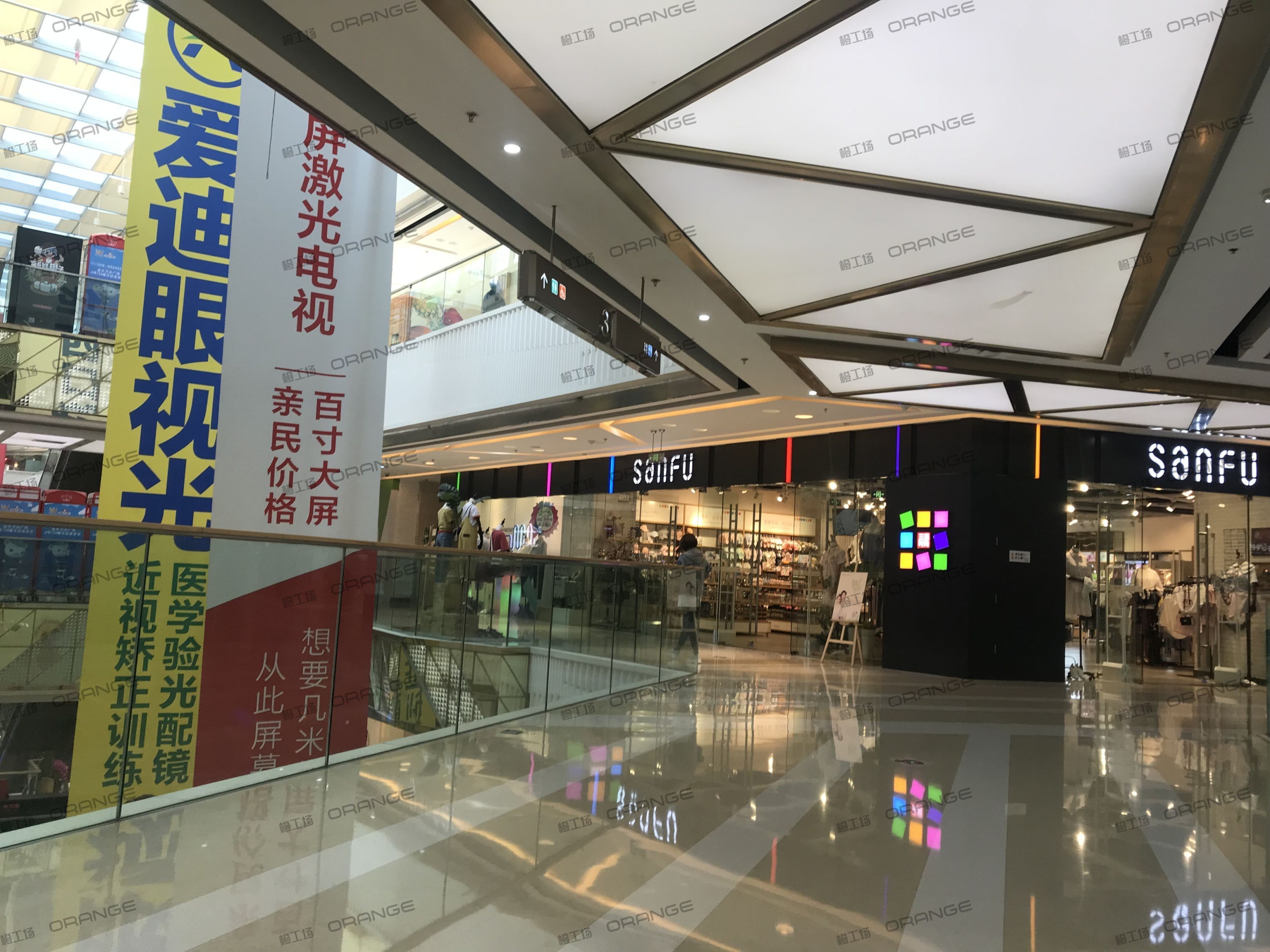 成都金牛万达广场-室内三层东北侧中庭环廊西南3