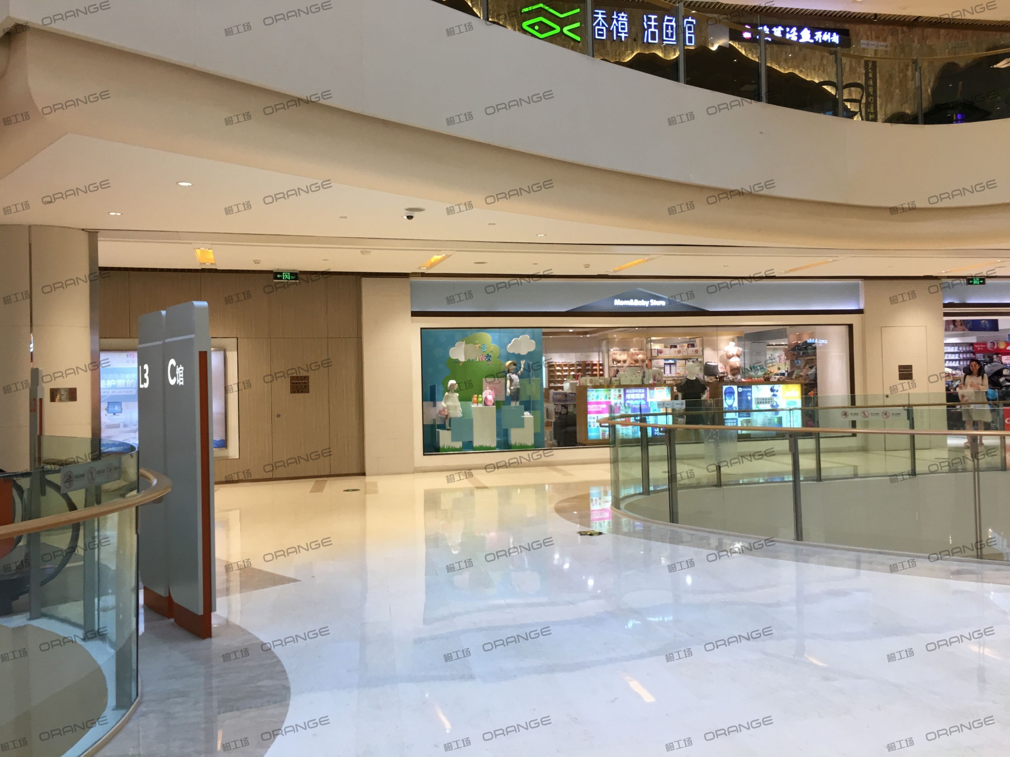重庆龙湖时代天街C馆-室内三层中侧环廊南扶梯南3