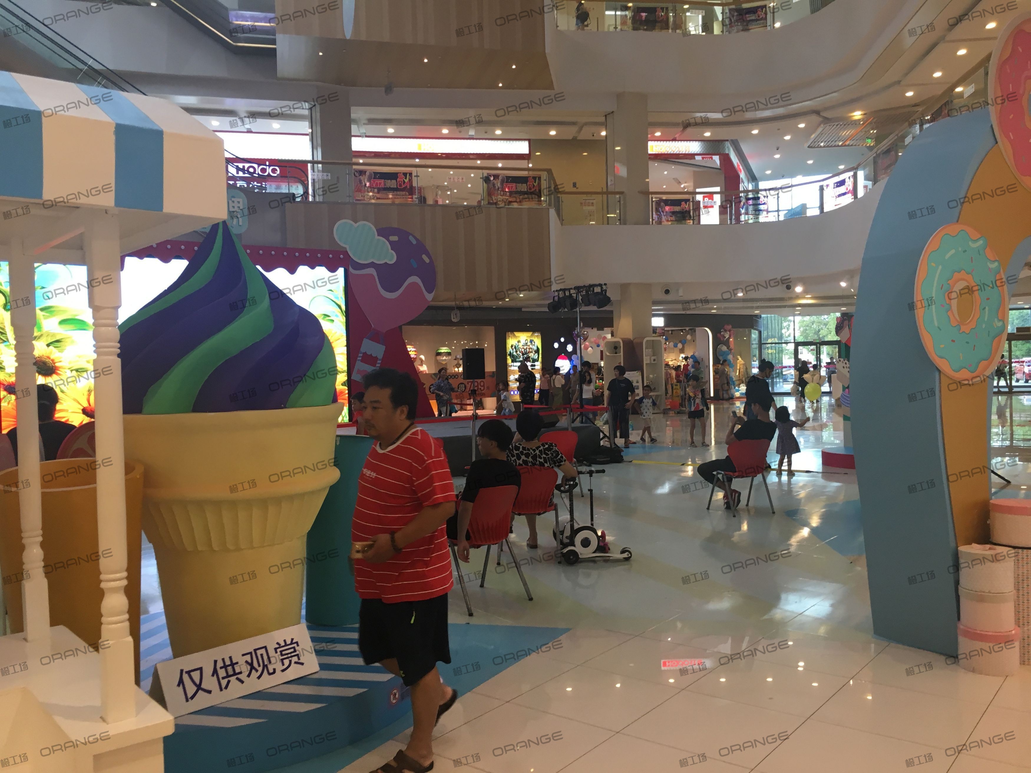 宁波高鑫广场-室内一层石广场2